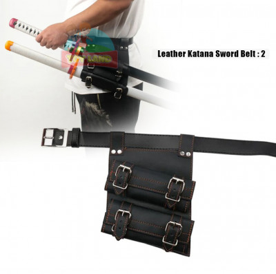 Leather Katana Sword Belt : 2